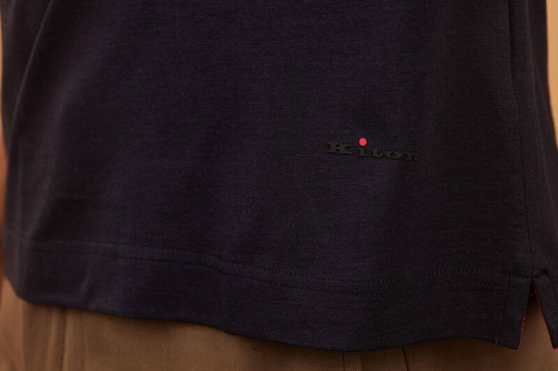 Мужская футболка Kiton мужской черный 178039-4