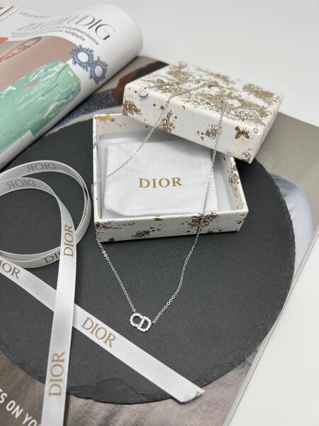 Колье Dior серый 175398