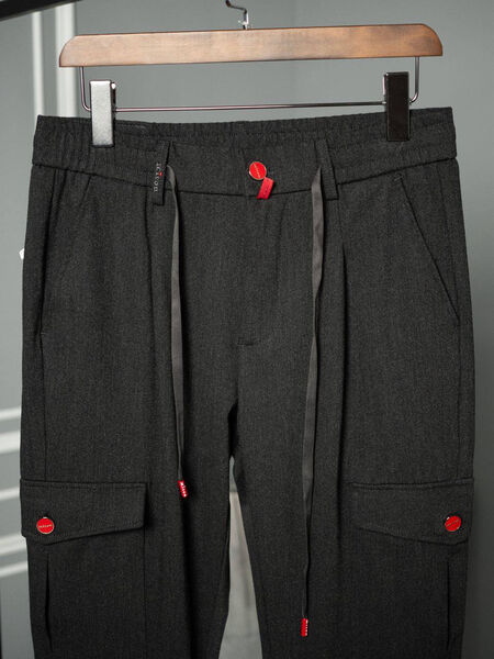 Мужские брюки Kiton мужской черный 157795-4