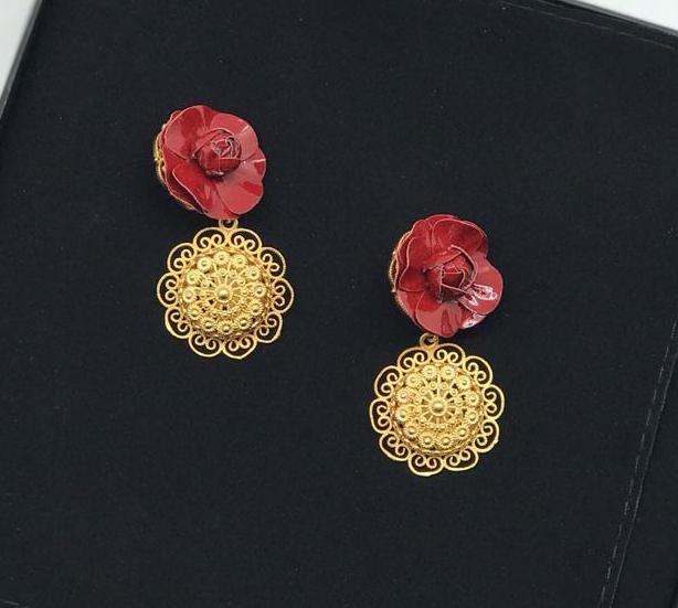 Серьги Chanel бронзовый 70548
