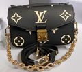 Сумка Louis Vuitton Pochette Metis женский кожа черный 148636-1