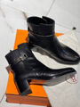 Ботильоны Hermès женский кожа черный 162836-4