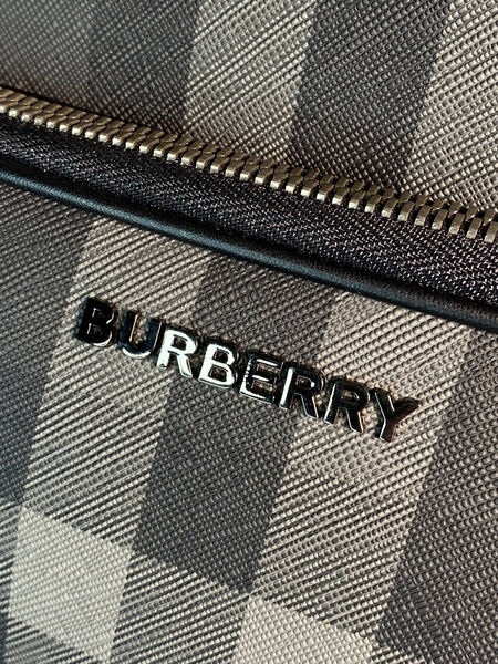 Мужской рюкзак Burberry мужской кожа графитовый 171174-3