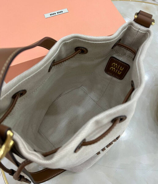 Сумка Miu Miu женский текстиль графитовый 161447-2