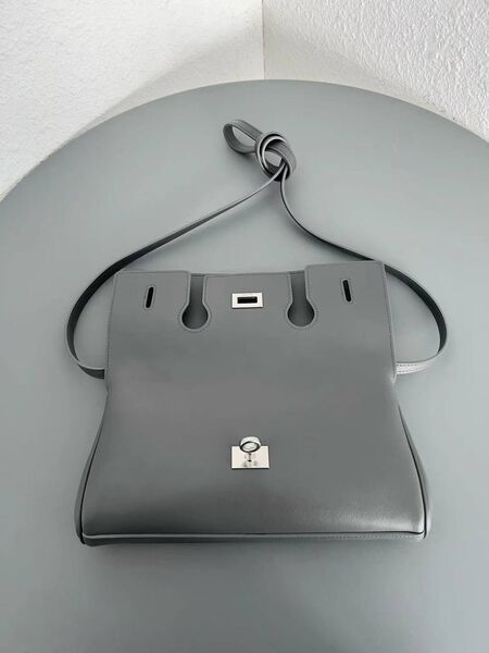 Сумка Balenciaga Bel Air женский кожа графитовый 182441-6