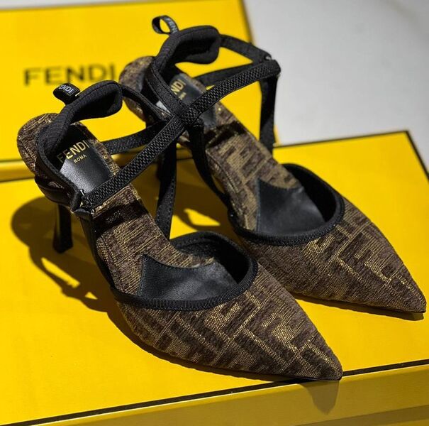 Туфли Fendi женский текстиль 150454