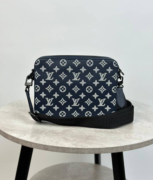 Мужская сумка мессенджер Louis Vuitton Trio мужской кожа синий 153141-3