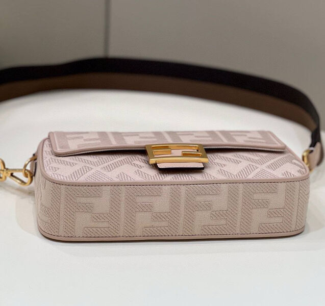 Сумка Fendi Baguette женский текстиль розовый 142096-8