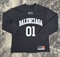 Мужской лонгслив Balenciaga мужской черный,серебристый 175898