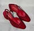 Туфли Chanel женский кожа бордовый 138361-1