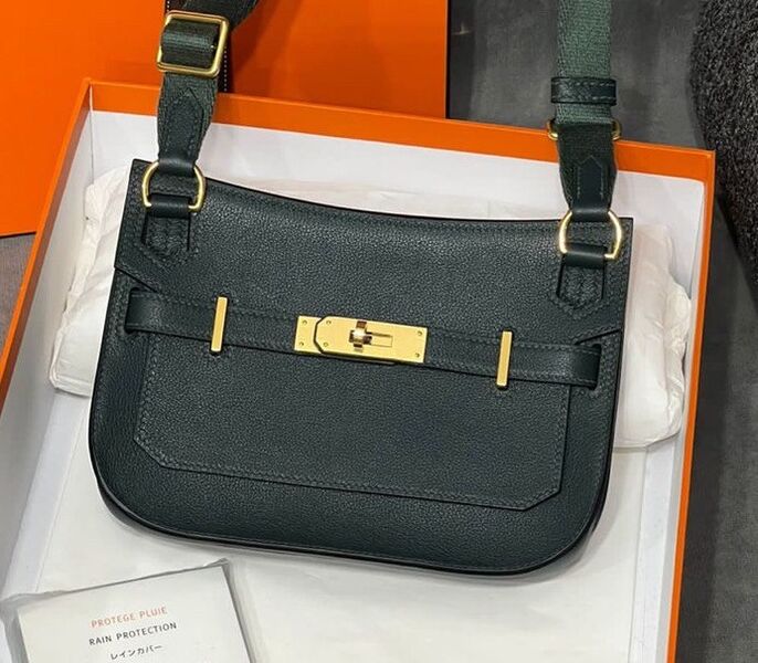 Сумка Hermèsjypsiere Mini женский кожа графитовый 117652