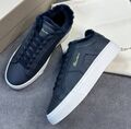 Мужские кеды Santoni мужской кожа синий 170804-1
