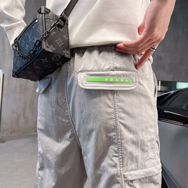 Мужские штаны Prada мужской графитовый 108373-6