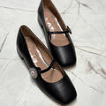 Туфли Valentino женский кожа черный 173982-3