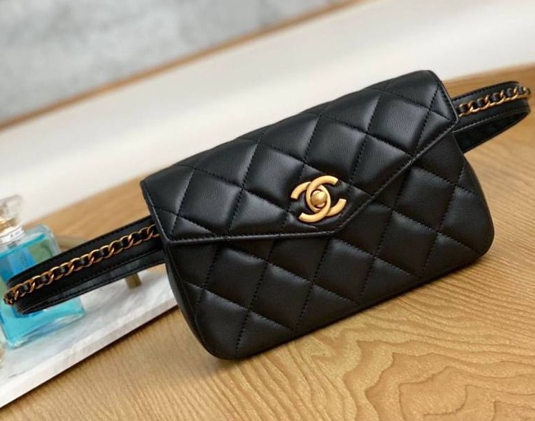 Сумка Chanel женский кожа черный 169096