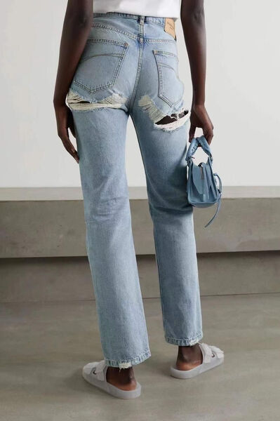Джинсы Balenciaga женский джинса бирюзовый 120357-2