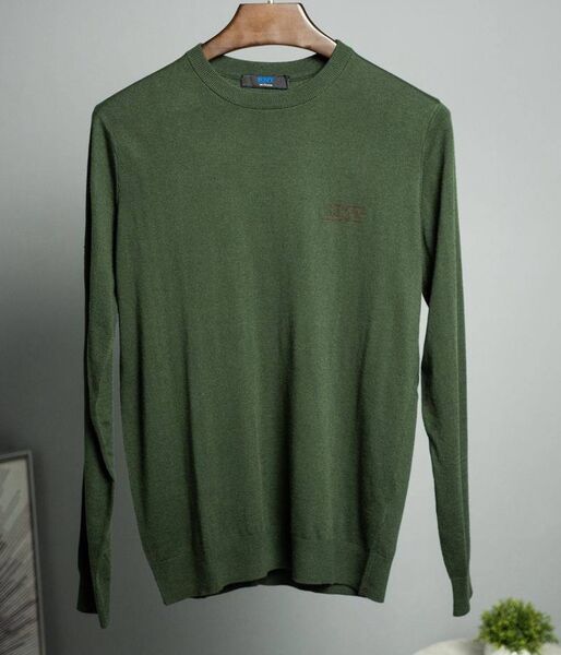 Мужской свитер Kiton мужской болотный 157638