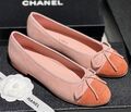 Балетки Chanel женский замша оранжевый 149370-1
