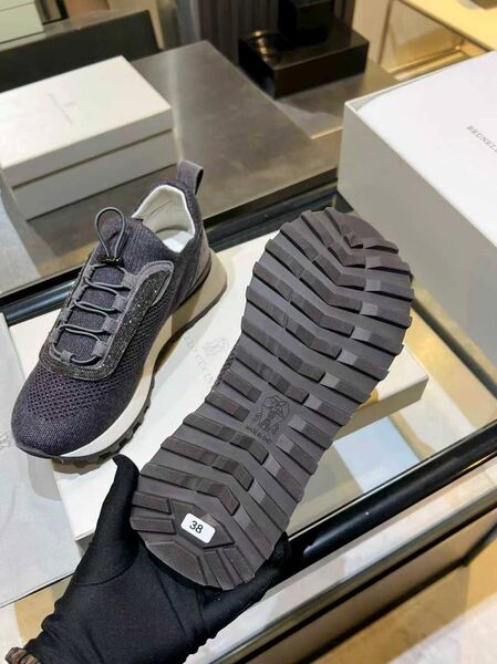 Женские кроссовки Brunello Cucinelli женский текстиль синий q3829635-1-7