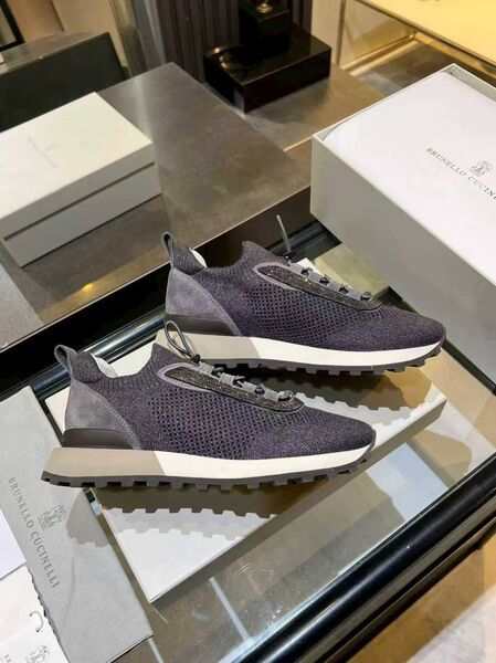 Женские кроссовки Brunello Cucinelli женский текстиль синий q3829635-1