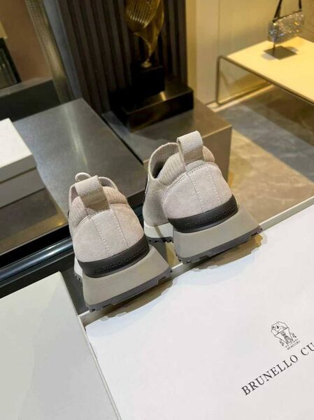 Женские кроссовки Brunello Cucinelli женский текстиль светло-серый h6258273-1-7