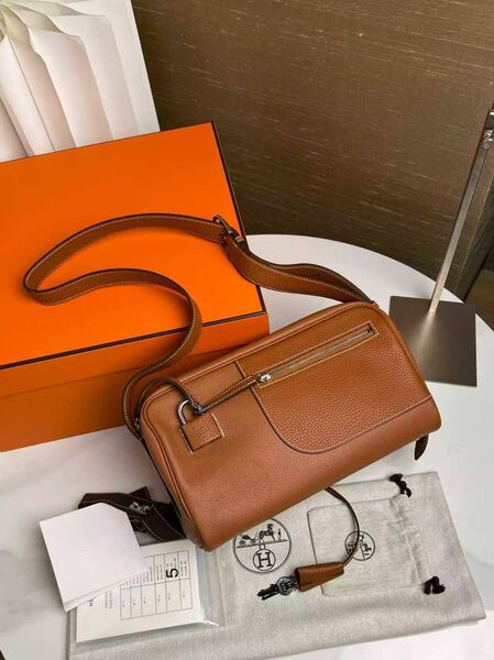 Сумка Hermes женский кожа коричневый o7113034-1-3