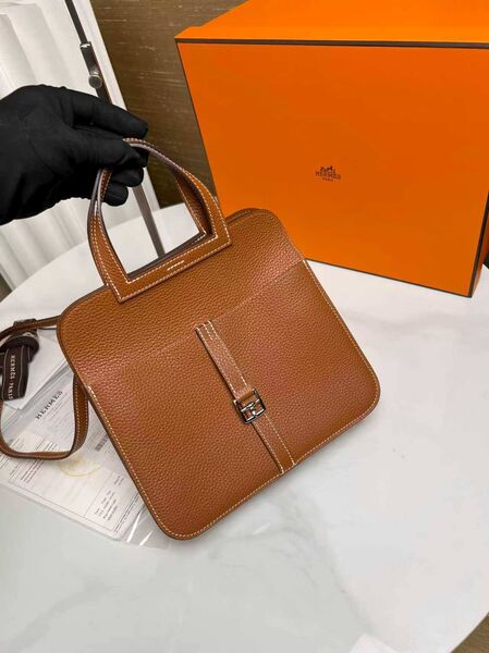 Сумка Hermes женский кожа коричневый y8490651-1-9