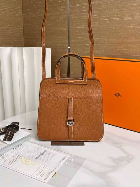 Сумка Hermes женский кожа коричневый y8490651-1-2