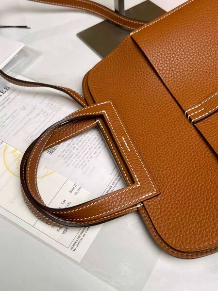 Сумка Hermes женский кожа коричневый y8490651-1-7