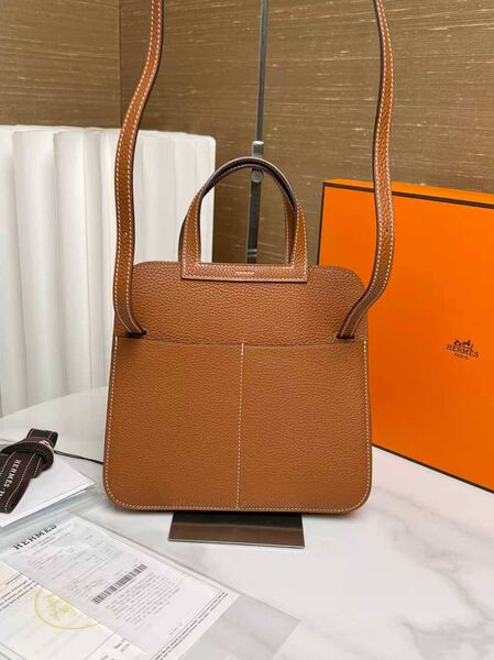 Сумка Hermes женский кожа коричневый y8490651-1-5