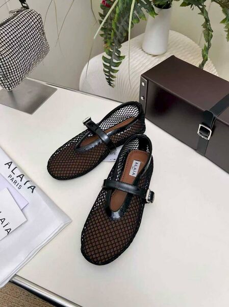 Балетки Alaïa женский кожа черный m0680625-1-5