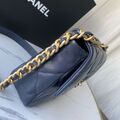 Сумка Chanel (30 см) женский кожа синий 73564-7