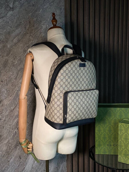 Мужской рюкзак Gucci мужской кожа графитовый 105311-6
