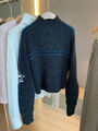 Свитер Louis Vuitton женский вязаная ткань графитовый 133027-3