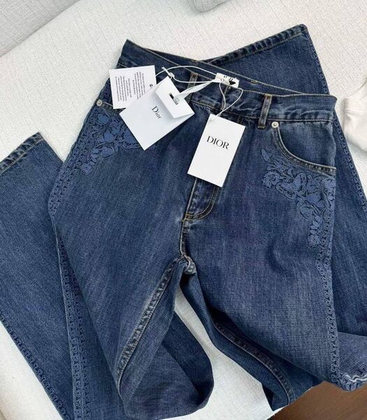 Джинсы Christian Dior женский джинса синий 142838
