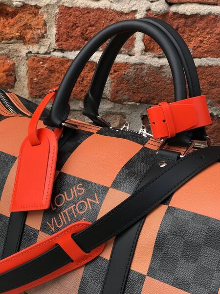Дорожная сумка Louis Vuitton мужской канва оранжевый 19226-3
