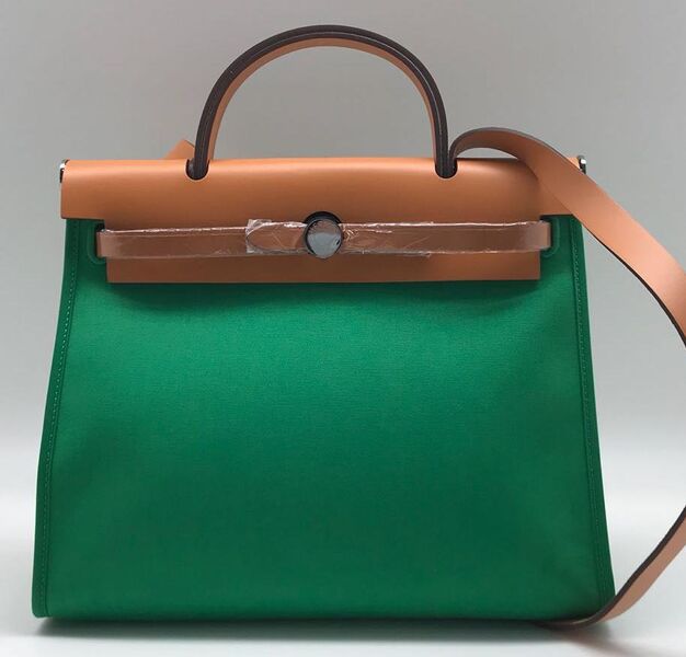 Сумка Hermèsherbag Zip женский кожа бежевый 75481