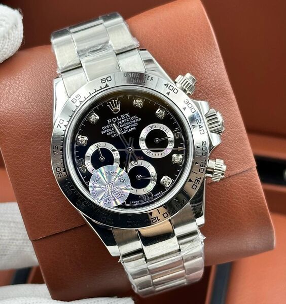 Часы Rolex Daytona черный,серебристый 155581