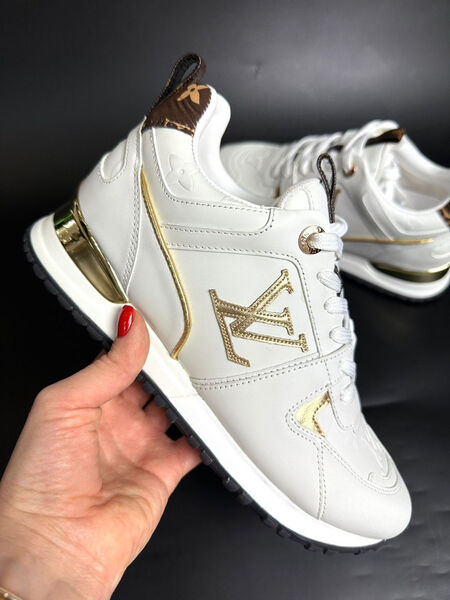 Кроссовки Louis Vuitton женский кожа белый 99109-6