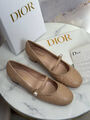 Туфли Christian Dior женский кожа бежевый 181832-2