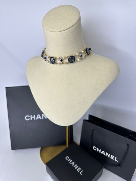 Чокер Chanel синий 175583