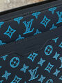 Мужская сумка мессенджер Louis Vuitton мужской кожа синий 120984-5