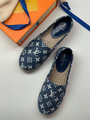 Эспадрильи Louis Vuitton женский текстиль синий 91382-4