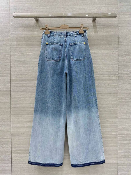 Джинсы Chanel женский джинса бирюзовый 197915-2