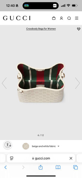 Сумка Gucci Emble женский канва графитовый 184933-3