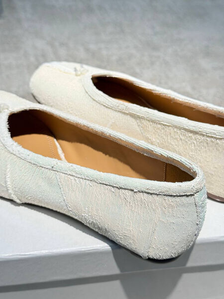 Балетки Maison Margiela женский текстиль белый 191430-4