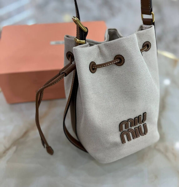 Сумка Miu Miu женский текстиль графитовый 161447-4