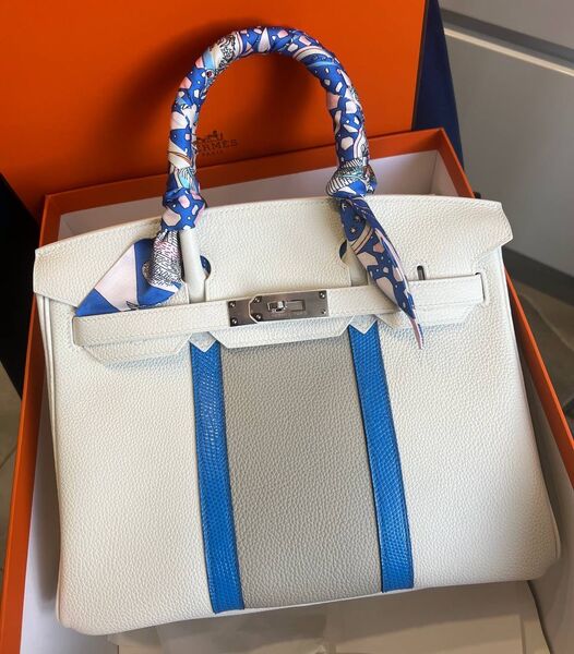 Сумка Hermès Birkin 30 женский кожа белый 133768