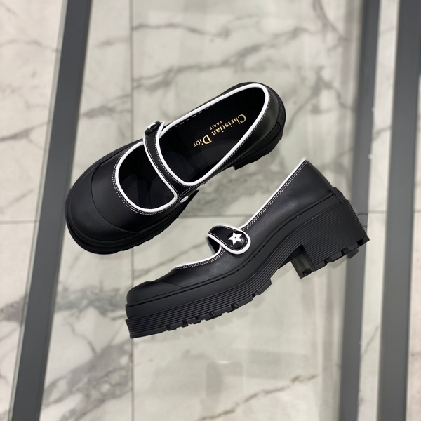 Дерби Christian Dior женский кожа черный 16297-4