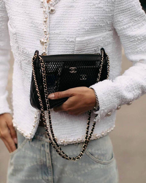 Сумка Chanel женский кожа черный 190002-2
